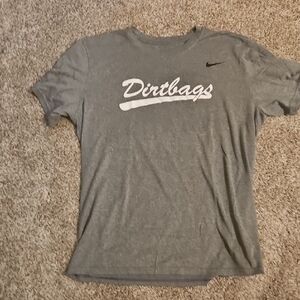 Nike Gray Dirtbags Short Sleeve Tee Mens XL Fits like Large (CSULB).